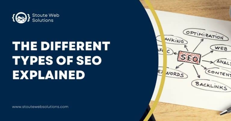 The different factors of SEO are written on a piece of paper.