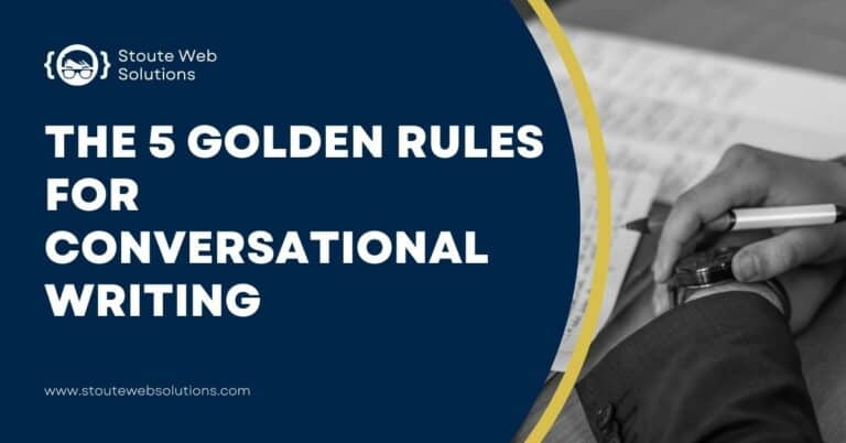 Hands of a businessman holding a pen as he's doing Conversational Writing.