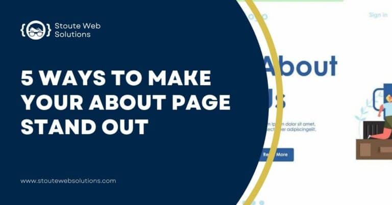 About Us page of a website.