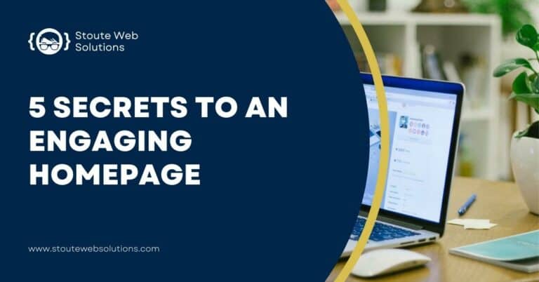 A laptop on a table displays on its screen a website's homepage.