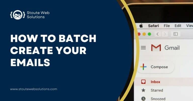 A tablet screen displays the interface of a Gmail account.