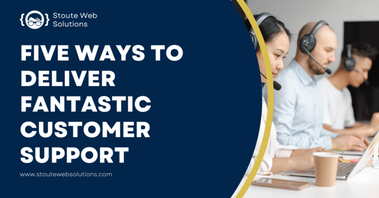 Three customer support agents in white uniform are busy with their tasks.