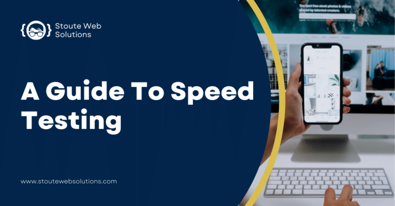 A close-up shot of a smartphone having a speed test.