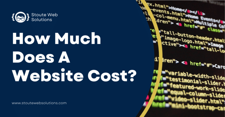 A computer screen shows some codes for building a website.