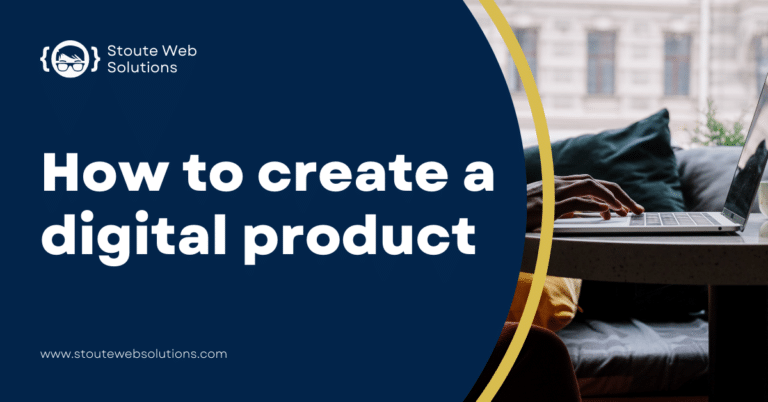 A black guy works on his laptop to create a digital product.