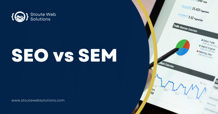 A computer screen showing data for digital marketing.