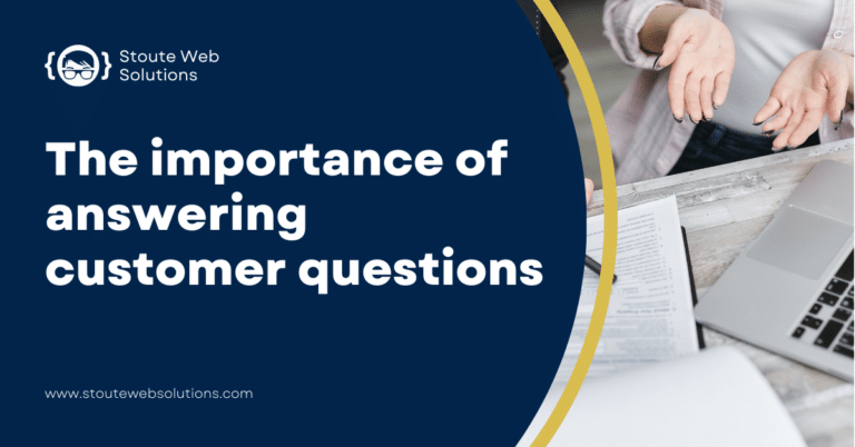 The lady is answering a customer's questions about the services.