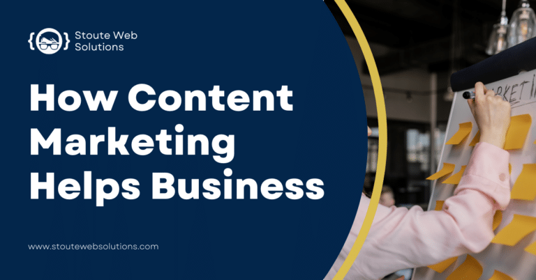 A female office worker writes on a whiteboard the plan for content marketing.