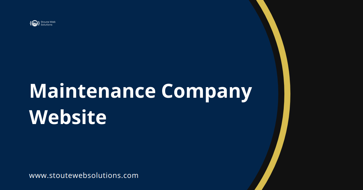 Maintenance Company Website