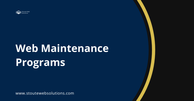 Web Maintenance Programs