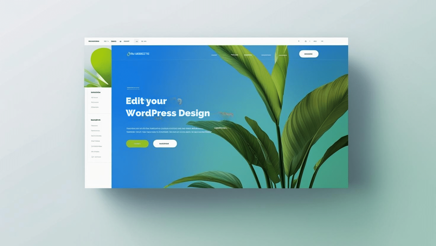 edit your wordpress design